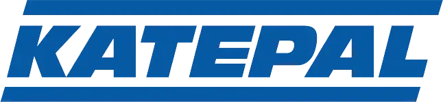 KATEPAL logo i blå med linjer